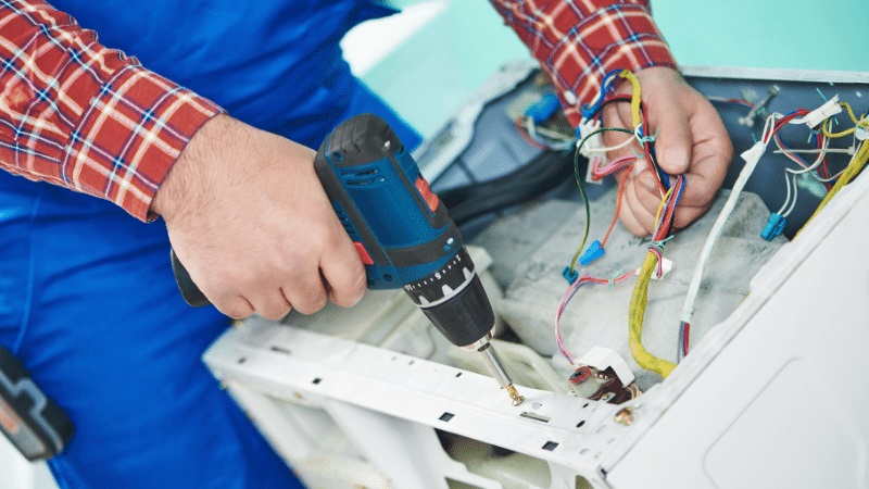 Kınık Fondital Fondital çamaşır makinesi kart tamiri – Su almama arızası orijinal parça ile giderildi. - Teknik servis örneği